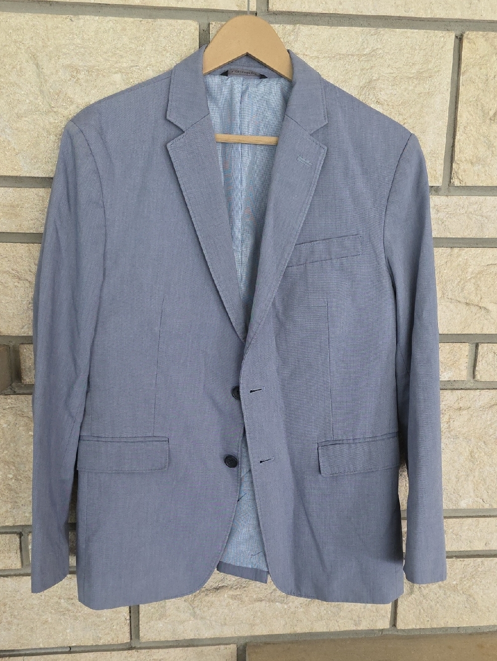 Banana Republic Light Blue Men's Two-Button Blazer